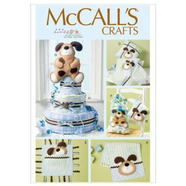 McCall's M6524 Patterns Burp Cloth, Pillow In 2 Sizes, Blanket, Toys, Sack