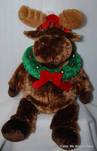 Load image into Gallery viewer, Gund Christmas Pals Large 17&quot; Reindeer Wreath Plush Animal (Pre-owned) #45263
