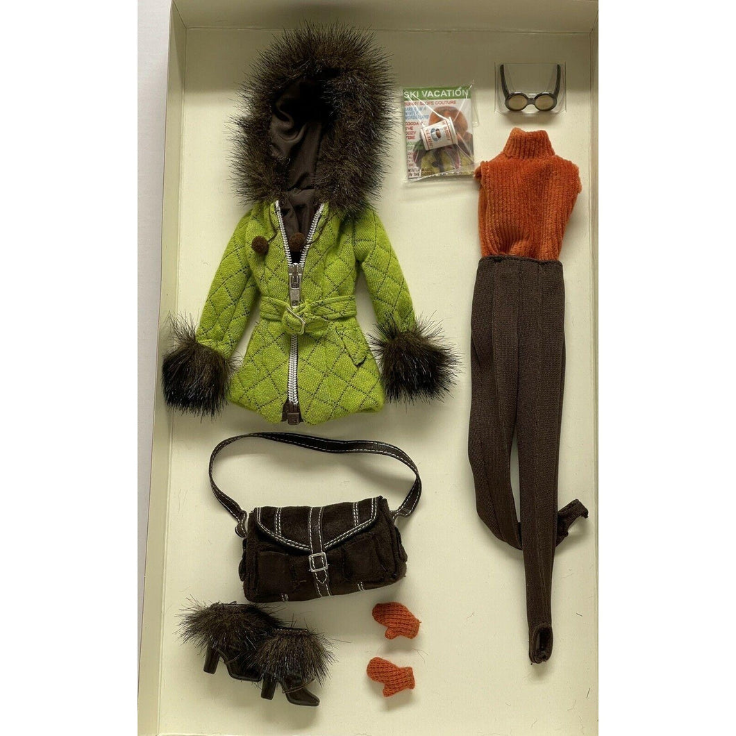 Mattel 2004 Skiing Vacation Fashion Model Collection Ski Jacket, Sassy Boots Purse