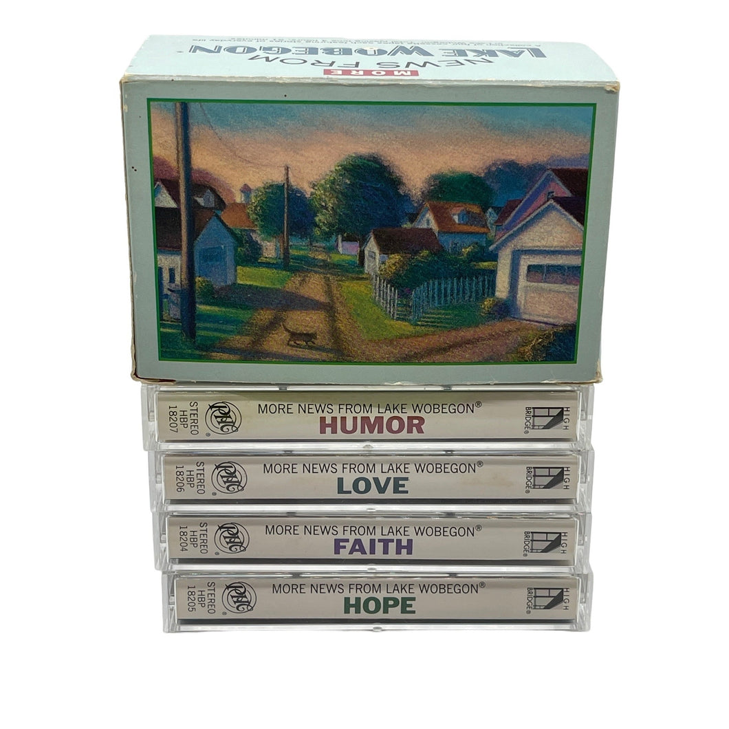 Vintage 1989 New from Lake Wobegon 4-Cassette Tapes Love, Humor, Faith & Hope (Pre-owned)