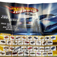Load image into Gallery viewer, Hot Wheels 2007 Series collector&#39;s catalog poster 21&quot; X 48&quot;

