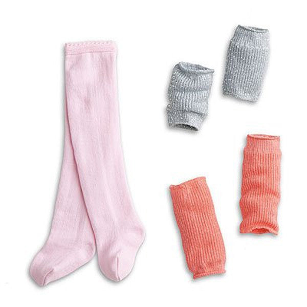 American Girl Isabelle's Leg warmers Set For Dolls (3 Colorful Pairs)