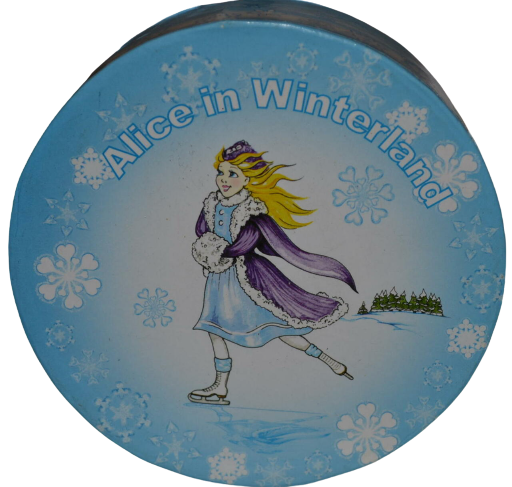 Alice in Winterland Glass Coasters 4pc Gift Set