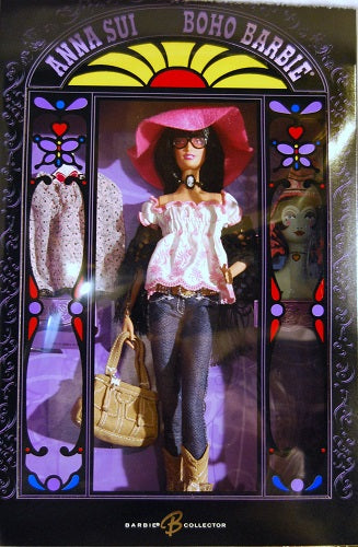 Mattel 2005 Anna Sui Boho Barbie Gold Label #J8514