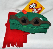 Load image into Gallery viewer, Build a Bear Peanut Snoopy Flying Ace 2 pc Costume Mask &amp; Scarf
