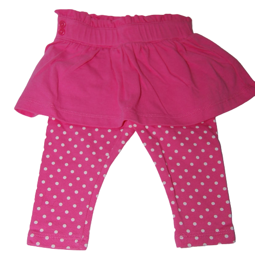 Baby Gap Girls Pink Polka Dots Skort Skirt Pant 6-12M