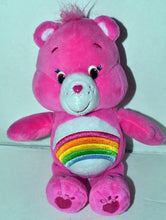 Load image into Gallery viewer, Care Bear Hot Pink Rainbow Bear Plush 9&quot; Toy (Pre-owned)
