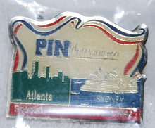 Load image into Gallery viewer, Vintage USA 1996 Atlanta Olympic Pindemonian Pinback &amp; Magazine
