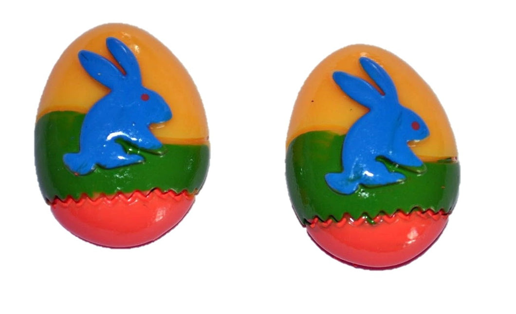 Bunny Eggs Resin Cabochons (Set of 2)