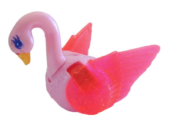 McDonald's 1995 Happy Meal Littlest Pet Shop LPS Pink Swan Toy #1