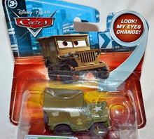 Load image into Gallery viewer, Disney Pixar Cars Sarge Look my Eyes Change Vehicle #30 1:55
