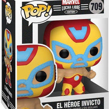 Load image into Gallery viewer, Funko Pop Marvel Lucha Libre Edition El Hero Invicto #709 Vinyl Figure
