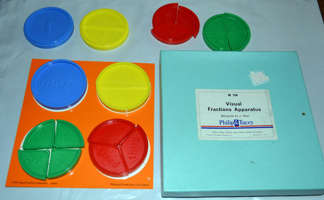 Visual Fractions Apparatus N104 Teaches Fraction Reasoning UK (Pre-Owned)