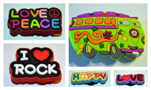 Load image into Gallery viewer, Groovy 60&#39;s Social Activism Button Charms
