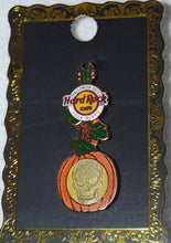 Load image into Gallery viewer, Hard Rock Cafe Pumpkin Skull 2012 Four Winds Michigan Halloween Ltd Ed. Collector Pin
