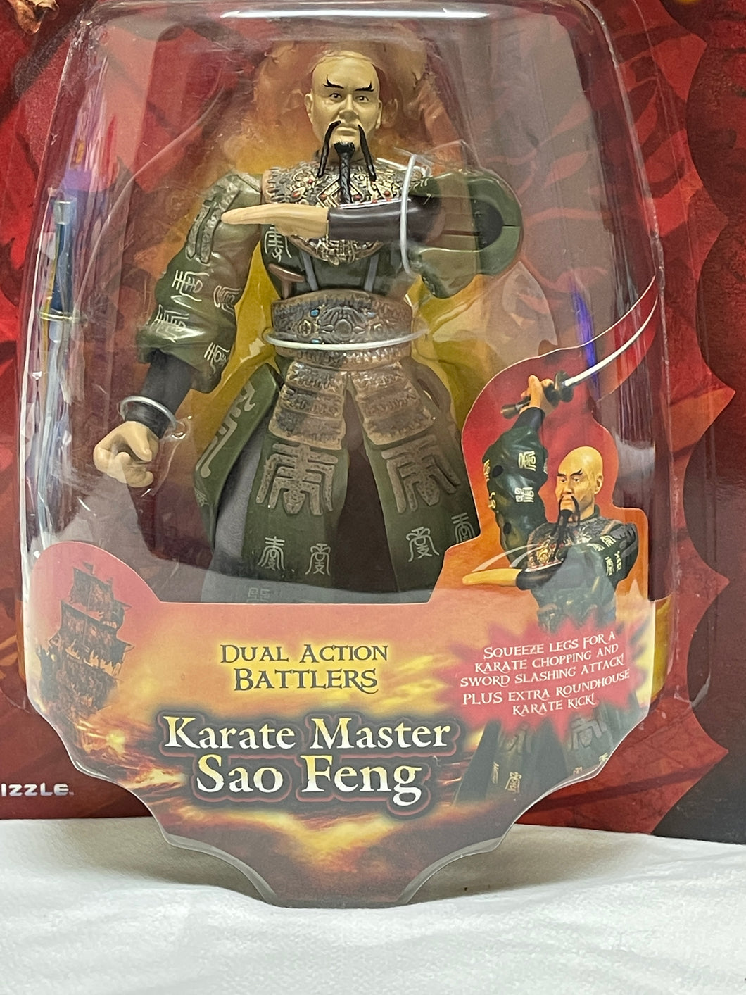 Zizzle 2007 Pirates Of The Caribbean Karate Master Sao Feng Dual Action Battlers