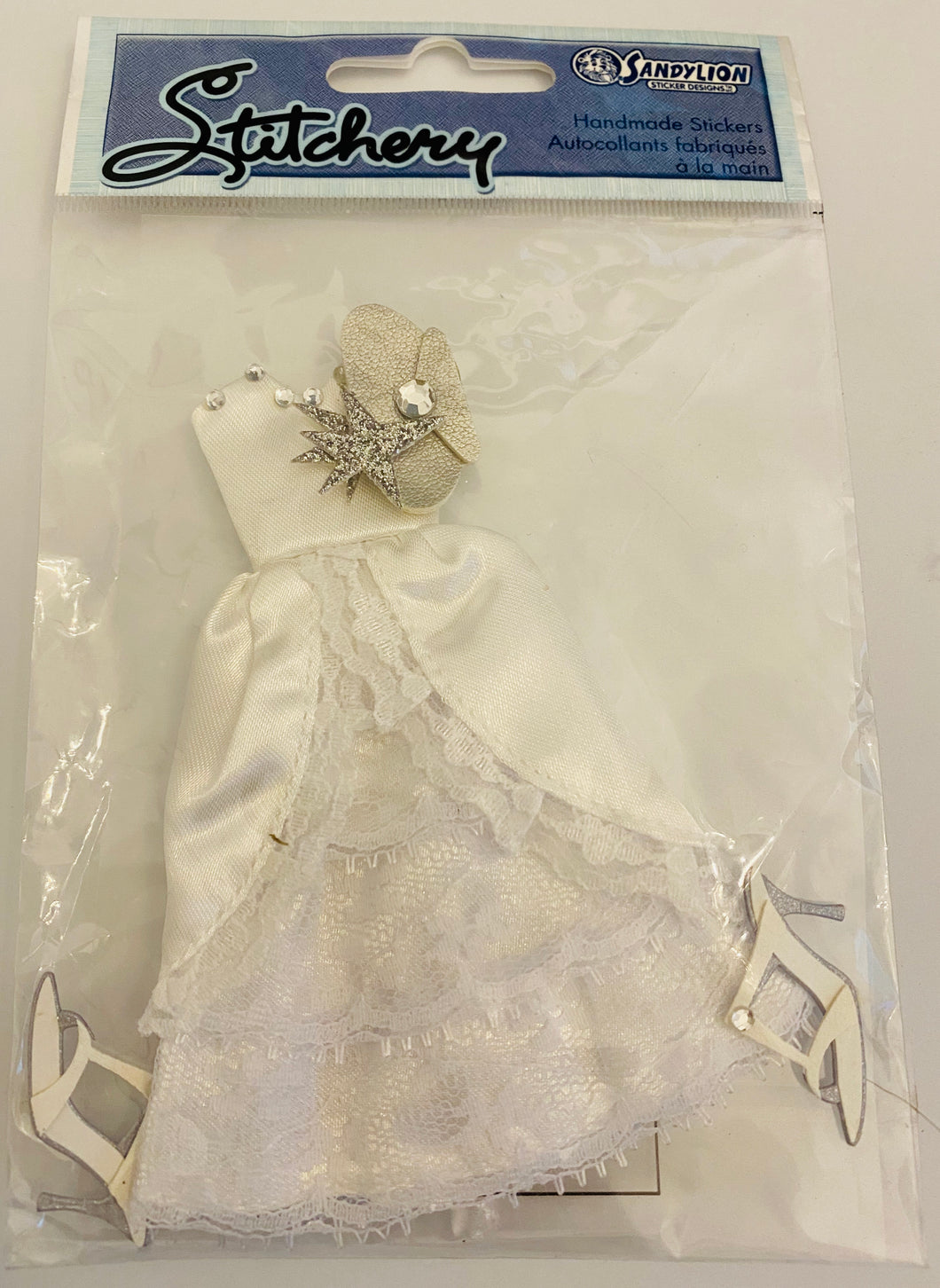 Sandylion Stitchery Handmade Stickers Designs - Wedding Dress PHMM1