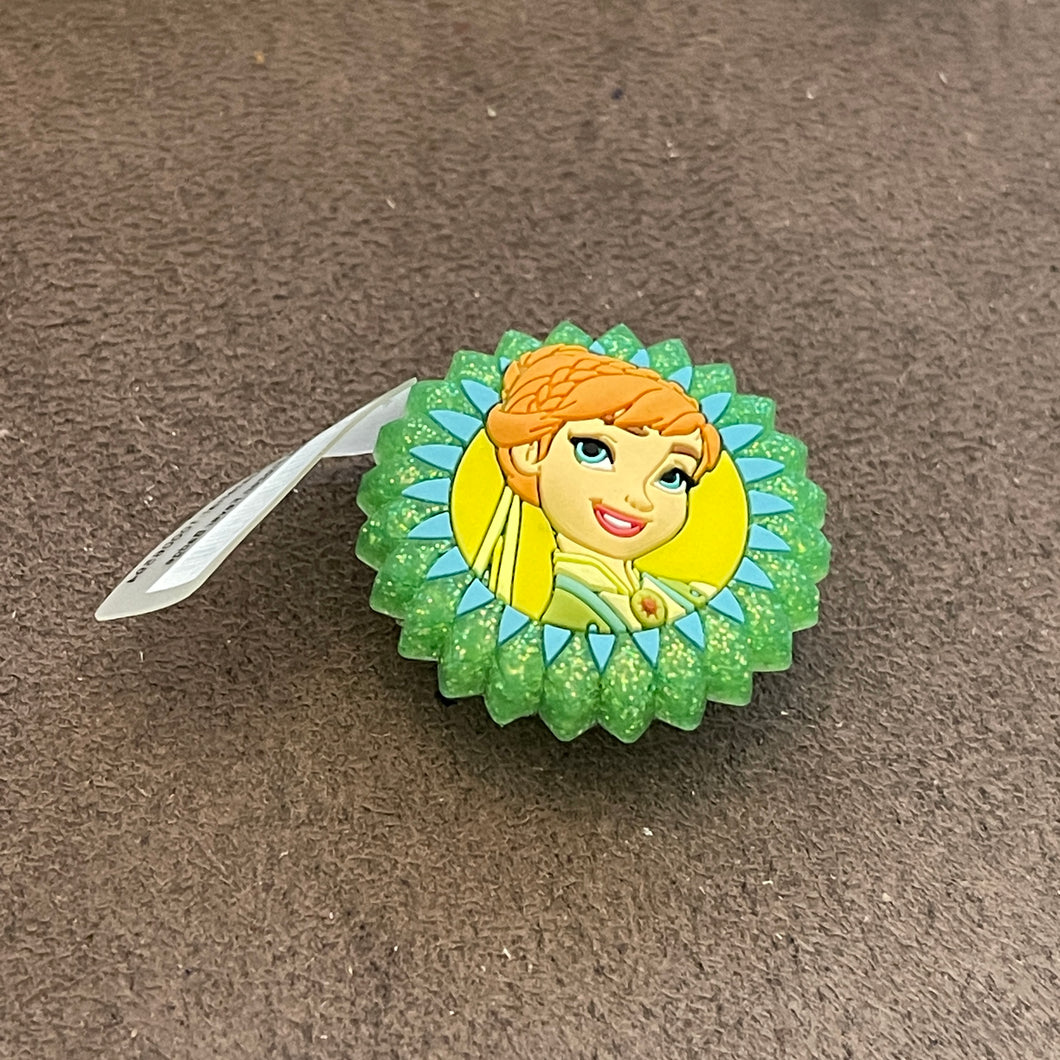 Anna Frozen Fever Badge Jibbitz™ will fit in Clog type shoes with holes Shoe Charm