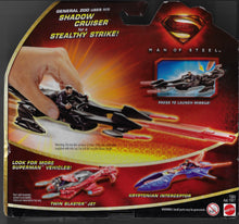 Load image into Gallery viewer, Superman Man of Steel: General Zod Shadow Cruiser Vehicle Toy Black
