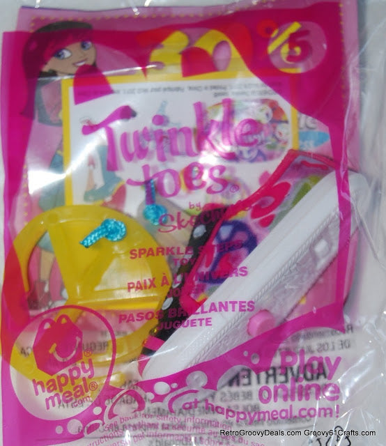 McDonald's 2011 Skechers Twinkle Toes Sparkle Steps Pink Toy #5 Peace