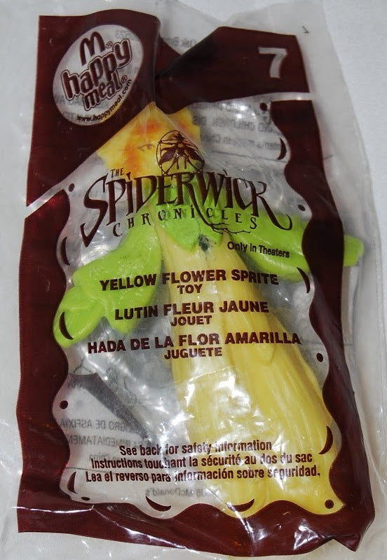 McDonald's 2008 The Spiderwick Chronicles Yellow Flower Spirit Toy #7