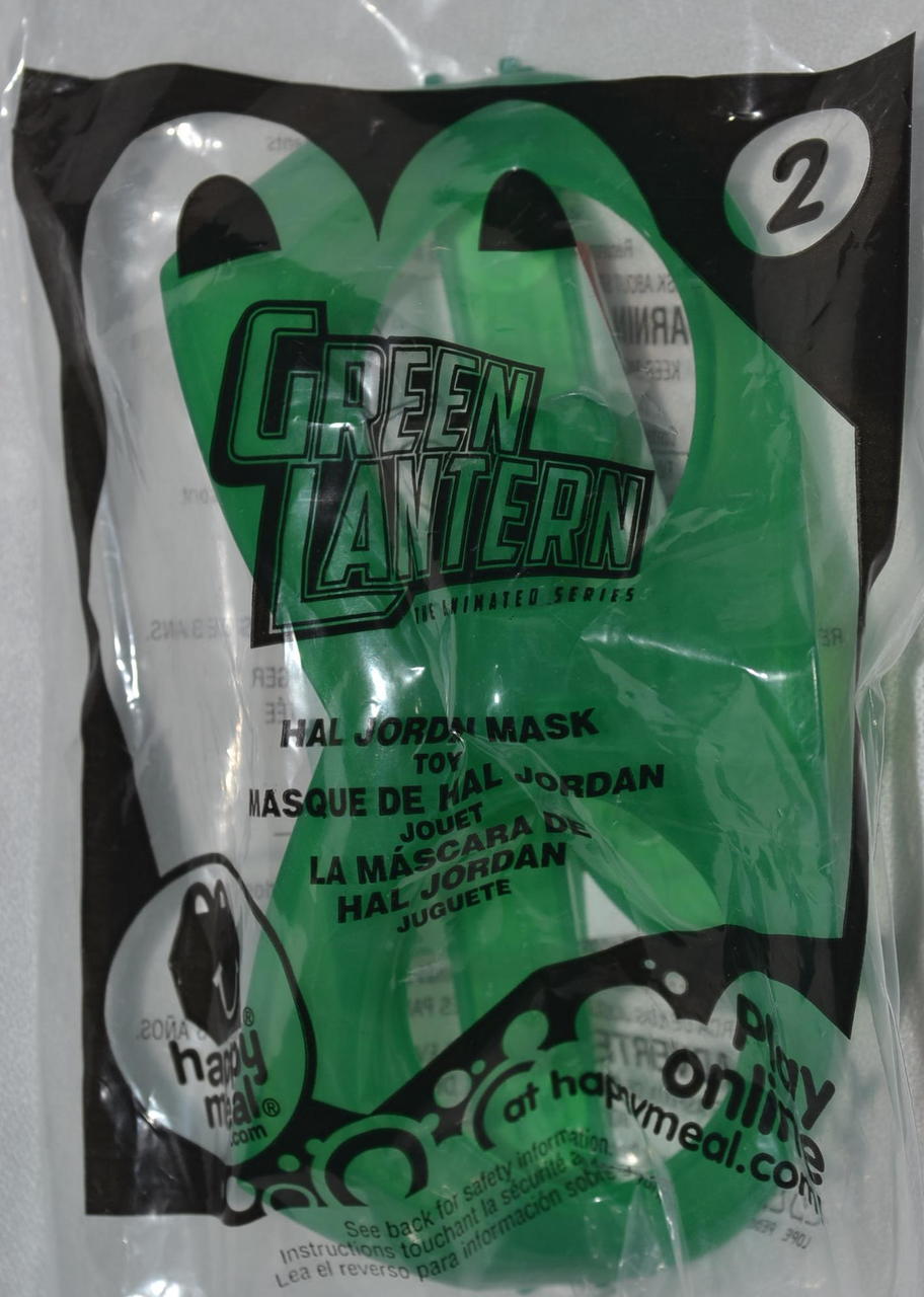 McDonald's 2012 Happy Meal Green Lantern Hal Jordan Mask Toy #2
