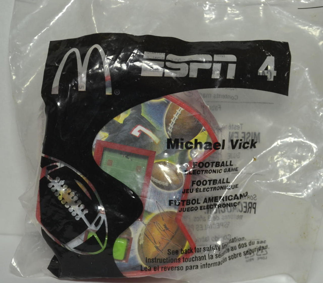 McDonald's 2004 ESPN Michael Vick Electronic Football Game Toy #4