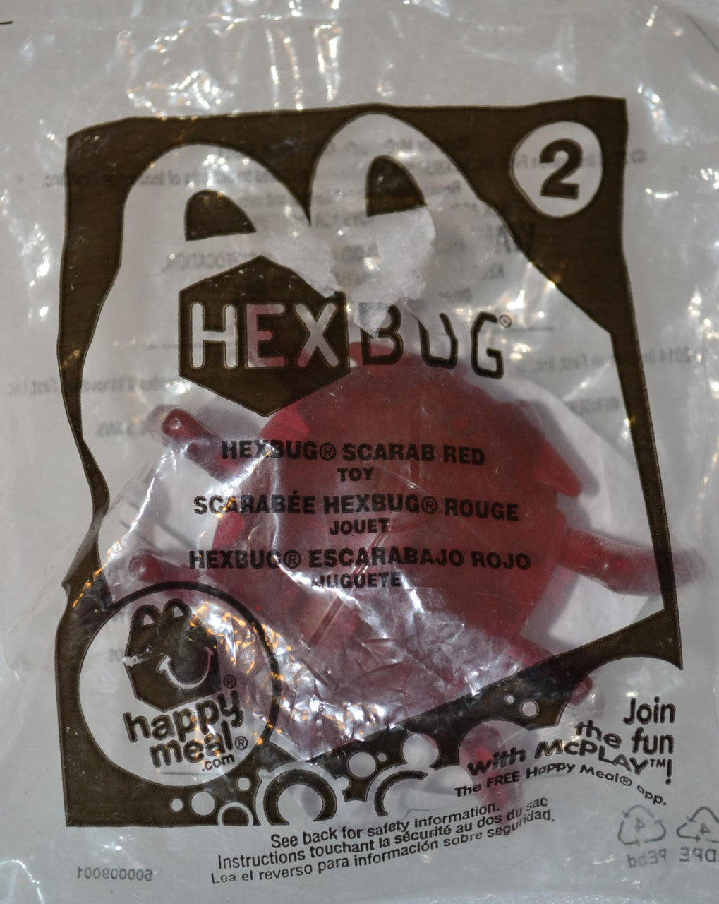 McDonald's 2014 Hexbug Scarab Red Toy #2