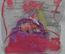 Load image into Gallery viewer, McDonald&#39;s 2010 Littlest Pet Shop LPS Armadillo Toy #6 Purple Basket

