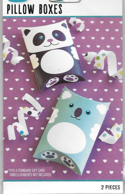 Studio 112 Pillow Boxes Penguin & Koala Bear 2 pieces per Pack