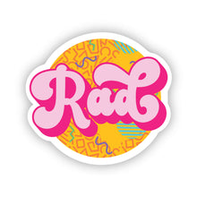 Load image into Gallery viewer, Waterproof 80&#39;s Stickers - Rad 2.0&quot; x 1.8&quot; Die Cut

