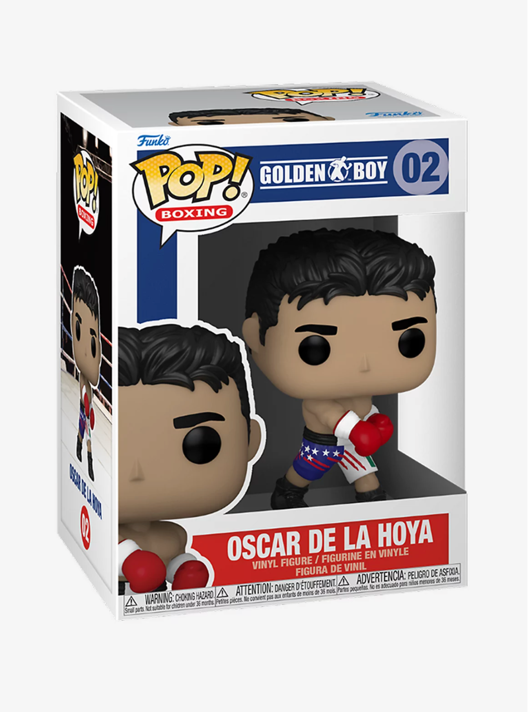 Funko Pop! Boxing Golden Boy Oscar De La Hoya #02 Vinyl Figure