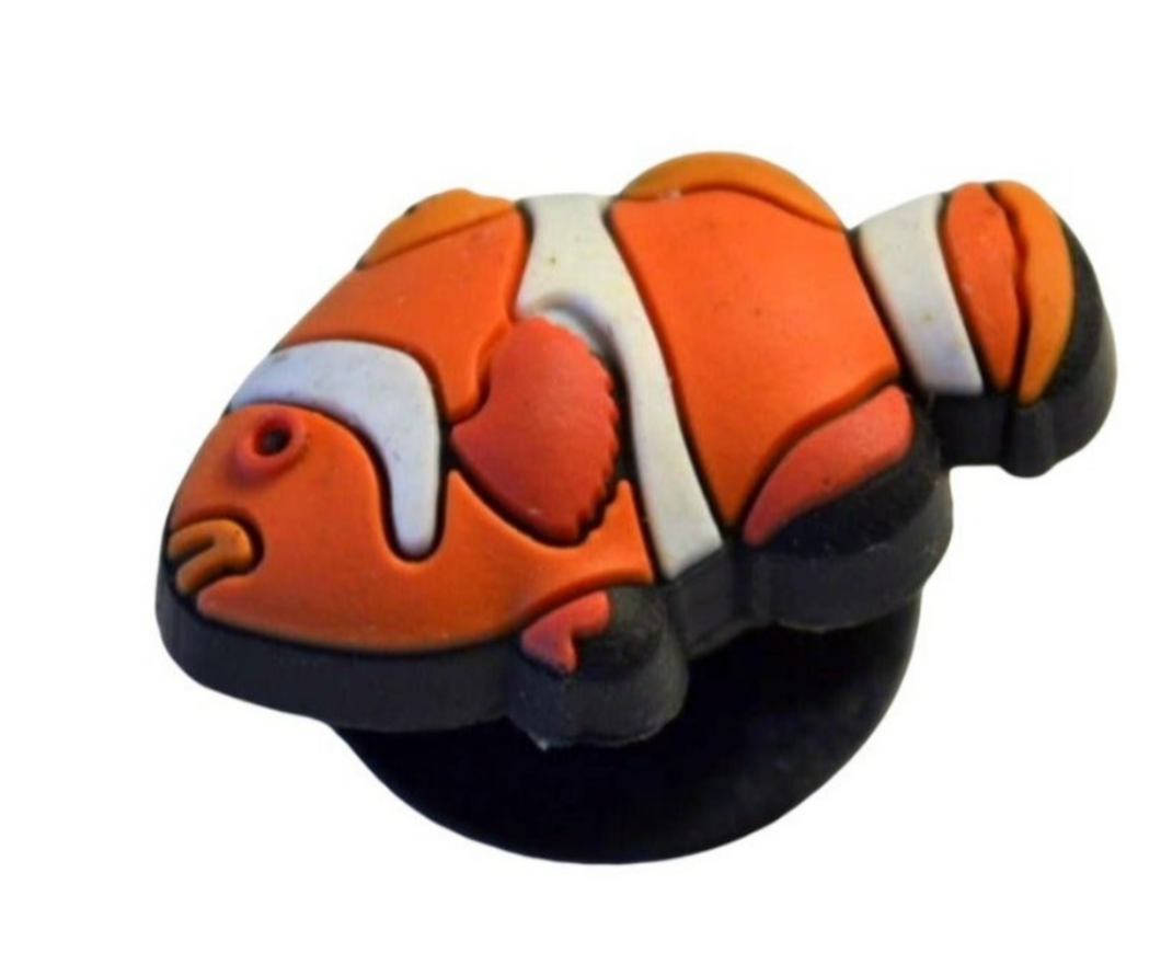 2006-07 Orange Clown Fish Sealife Jibbitz™ Kids Shoe Charms Accessory Fishing