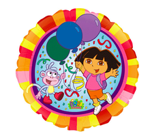 Load image into Gallery viewer, Nickelodeon Dora The Explorer And Boots 18" Foil Mylar Balloon
