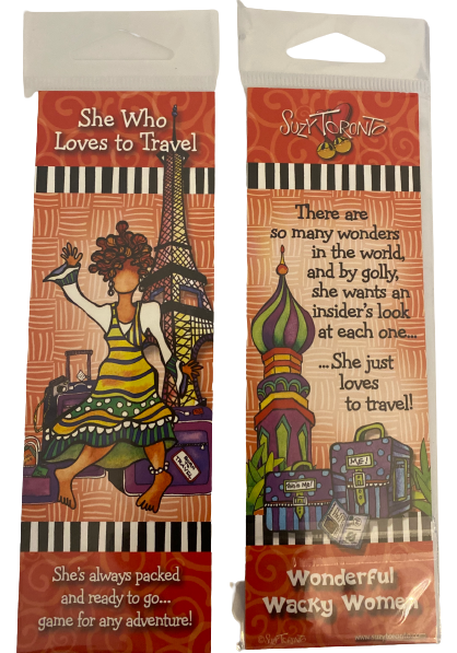 She Who Loves  to Travel Bookmark Gift