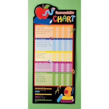 Weekly Home School Children Kids Responsibility Coated Paper Chart #1613