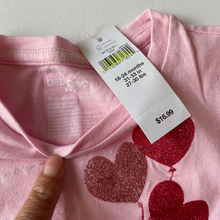 Load image into Gallery viewer, Baby Gap Girls Pink Heart Shaped Balloons Shirt NEW from Baby Gap 18-24M
