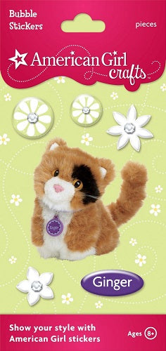 American Girl Crafts Bubble Stickers Ginger Cat