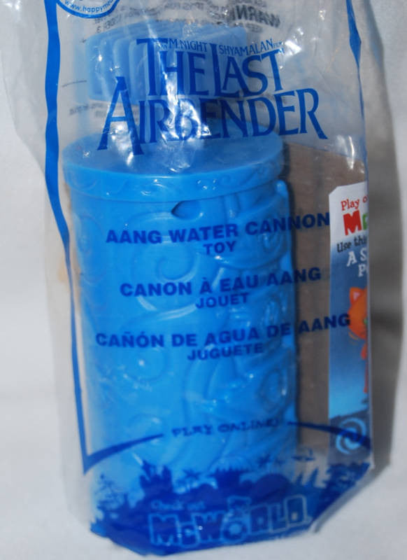 McDonald's 2009 Avatar The Last Airbender Aang Water Cannon Toy #4