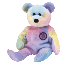 Load image into Gallery viewer, Ty Beanie Baby B. B. Bear (Birthday) (Retired)
