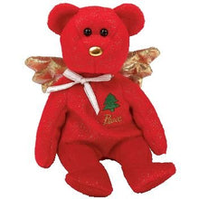 Load image into Gallery viewer, Ty Beanie Baby Gift Hallmark Holiday Red Bear Peace on Chest
