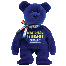 Load image into Gallery viewer, The Nascar Beanie #25 - Ty Beanie Baby National Guard GMAC Casey Mears #25
