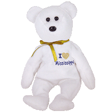 Load image into Gallery viewer, Ty Beanie Baby I Love Mississippi Bear (Retired)
