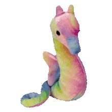 Load image into Gallery viewer, Ty Beanie Babies Neon The Ty-Dye seahorse (Retired)
