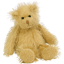 Load image into Gallery viewer, Ty Beanie Babies Punkies Frizzy Tan Bear Retired
