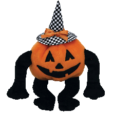 Load image into Gallery viewer, Ty Beanie Babies Trick R. Treat Halloween Pumpkin (Retired)
