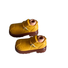 Load image into Gallery viewer, Bratz Boyz Doll Feet Mustard slip on shoe side buckles (Pre-owned)
