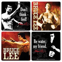 Load image into Gallery viewer, Vandor Bruce Lee Wood Coaster #93085 4 different images

