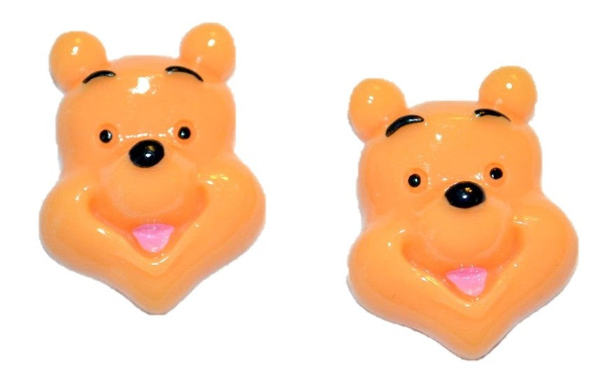 Pooh Bear Resin Cabochons (Set of 2)
