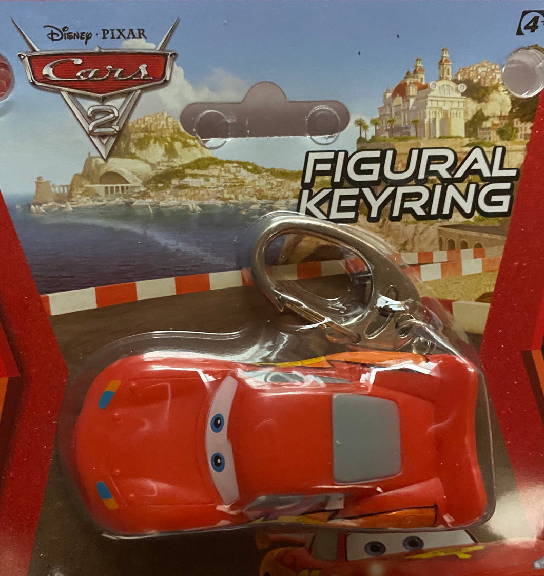 Pixar Car 2  Red Lightning McQueen Figural Key Ring